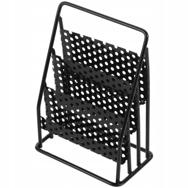 Mini Scaffale in Metallo Nero Realistico per Casa delle Bambole, Decorativo e Pratico