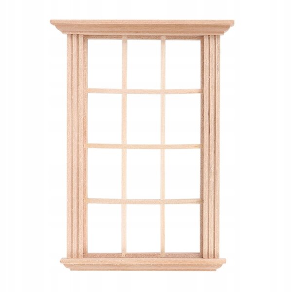 Set 3 Cornici Finestre in Legno per Casa delle Bambole, Decorazione Mini Casa