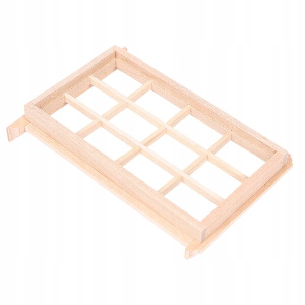 Set 3 Cornici Finestre in Legno per Casa delle Bambole, Decorazione Mini Casa