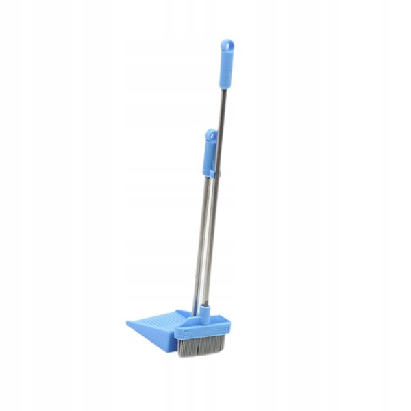 Miniatuur bezem en blik voor poppenhuis 1:12 blauw in PLA