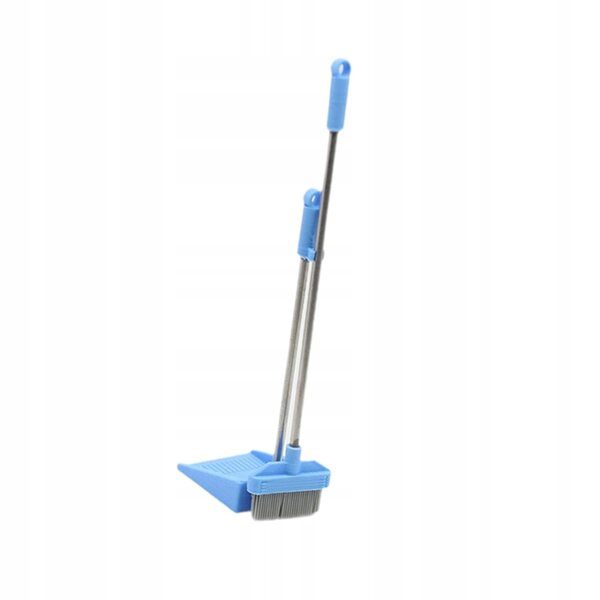 Miniatuur bezem en blik voor poppenhuis 1:12 blauw in PLA