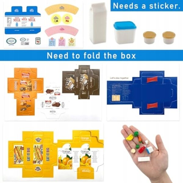 Set 18 Miniature Accessori Cucina per Casa delle Bambole in Plastica Sicura