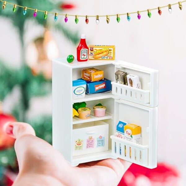 Set 18 Miniature Accessori Cucina per Casa delle Bambole in Plastica Sicura