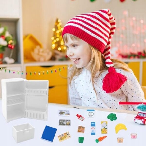 Set 18 Miniature Accessori Cucina per Casa delle Bambole in Plastica Sicura