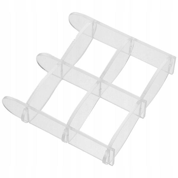 Klares Acryl-Miniregal für Miniaturmöbel und Pflanzen