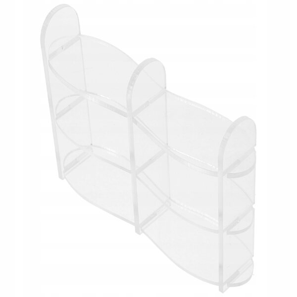 Klares Acryl-Miniregal für Miniaturmöbel und Pflanzen