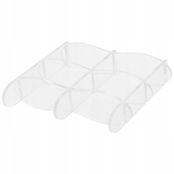 Klares Acryl-Miniregal für Miniaturmöbel und Pflanzen