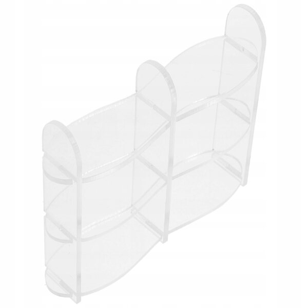 Klares Acryl-Miniregal für Miniaturmöbel und Pflanzen