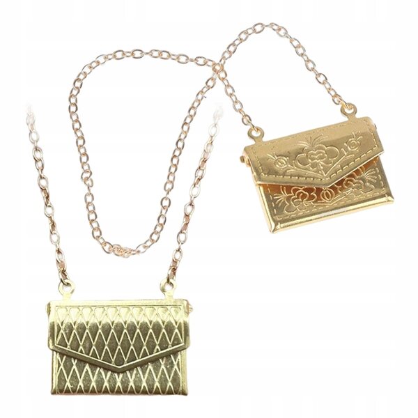 Set 2 Mini Borse in Scala 1:12 per Casa delle Bambole, Accessori Decorativi Sicuri
