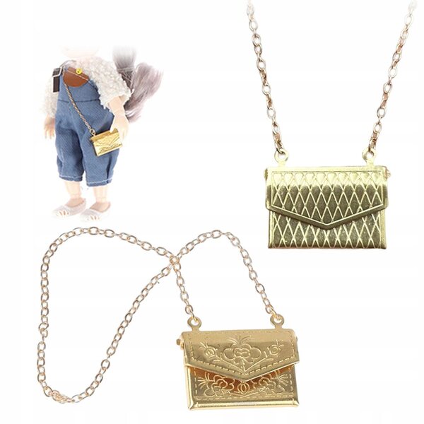 Set 2 Mini Borse in Scala 1:12 per Casa delle Bambole, Accessori Decorativi Sicuri