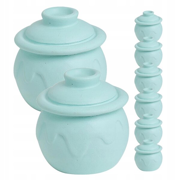 Lot de 8 mini pots à concombres en vinyle pour jeu et décoration d'enfants
