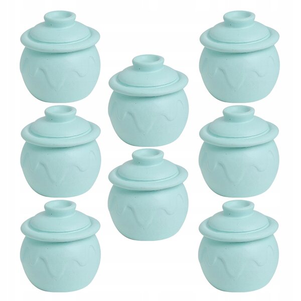 Lot de 8 mini pots à concombres en vinyle pour jeu et décoration d'enfants