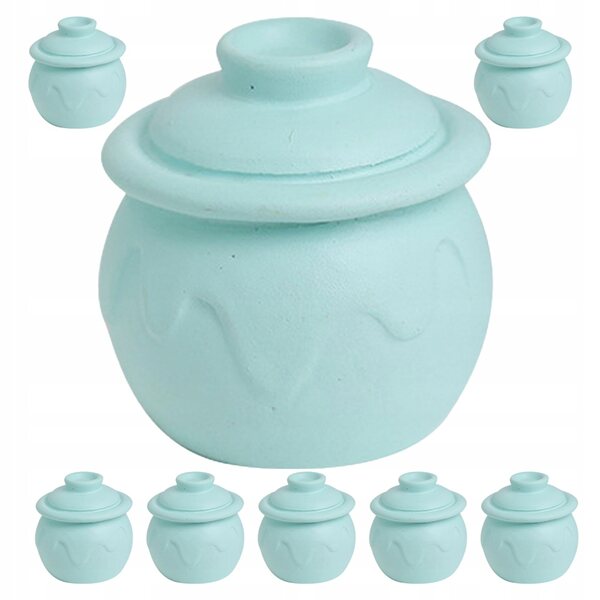 Lot de 8 mini pots à concombres en vinyle pour jeu et décoration d'enfants