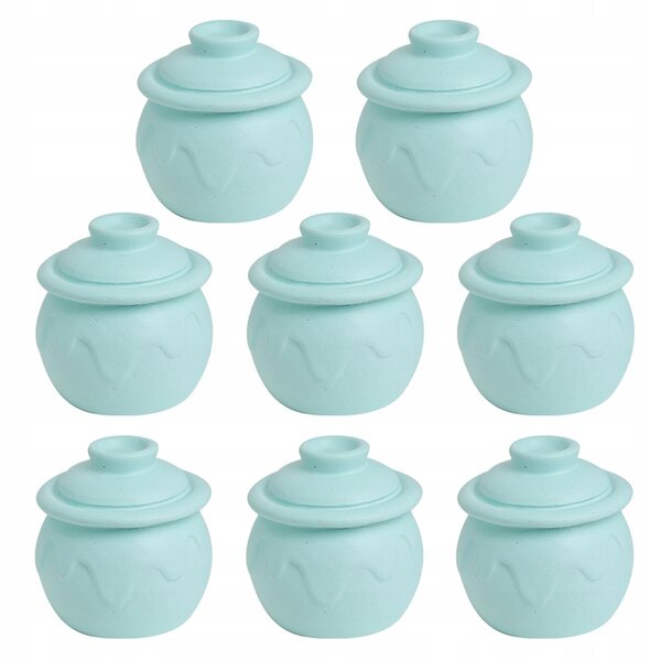 Lot de 8 mini pots à concombres en vinyle pour jeu et décoration d'enfants