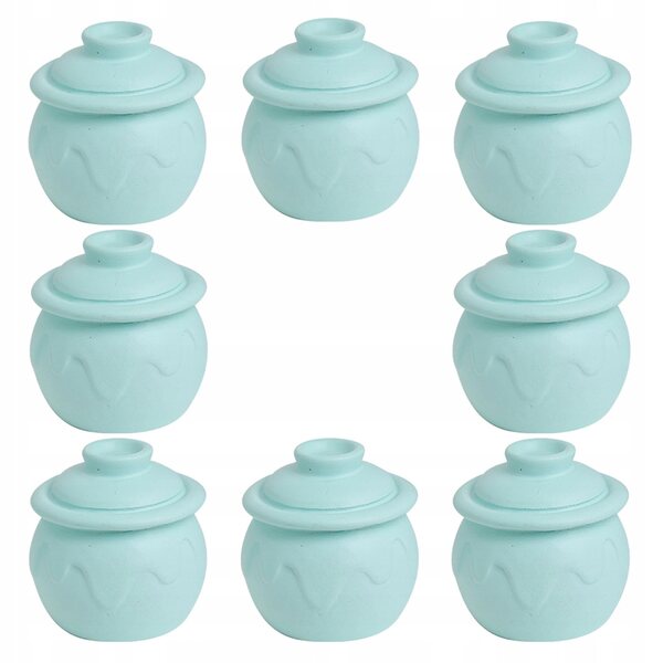 Lot de 8 mini pots à concombres en vinyle pour jeu et décoration d'enfants