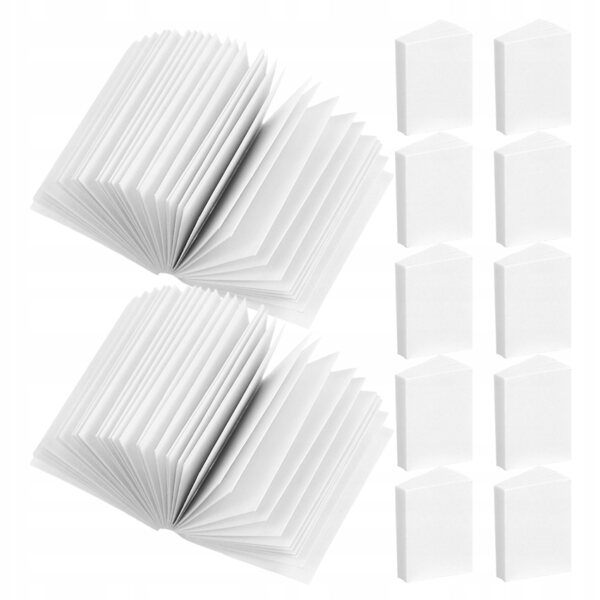 Interaktives Mini-Buch für Puppenhäuser aus weißem Papier, 2,1 x 1,6 cm