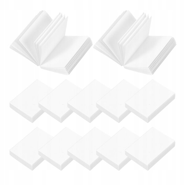 Interaktives Mini-Buch für Puppenhäuser aus weißem Papier, 2,1 x 1,6 cm