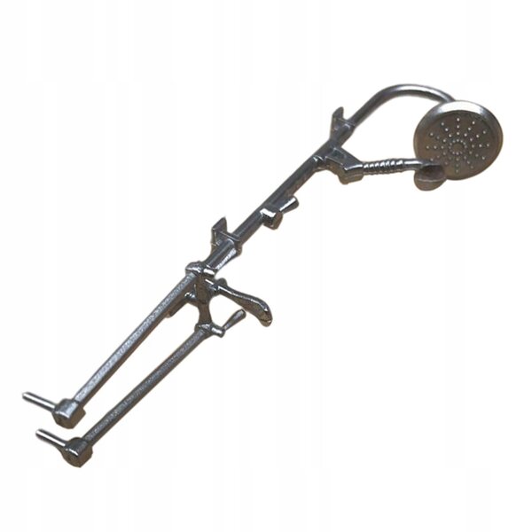 Accessorio realistico per casa delle bambole 1:12, doccia in plastica 11 cm