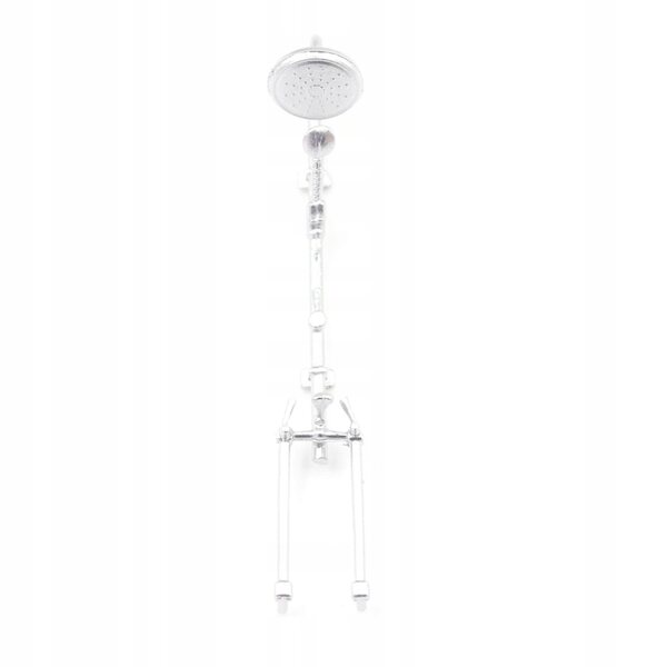 Accessorio realistico per casa delle bambole 1:12, doccia in plastica 11 cm