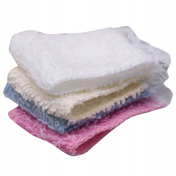 Set 4 Mini Asciugamani Decorativi per Casa delle Bambole – Accessori Bagno Multifunzione