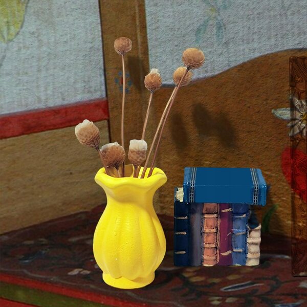 Mini-Keramikvase für Puppenhaus 1:12 Mikro-Landschaftsdekoration
