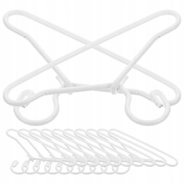 Set 20 Mini Appendiabiti in Metallo per Abiti da Bambola, Eleganti e Resistenti