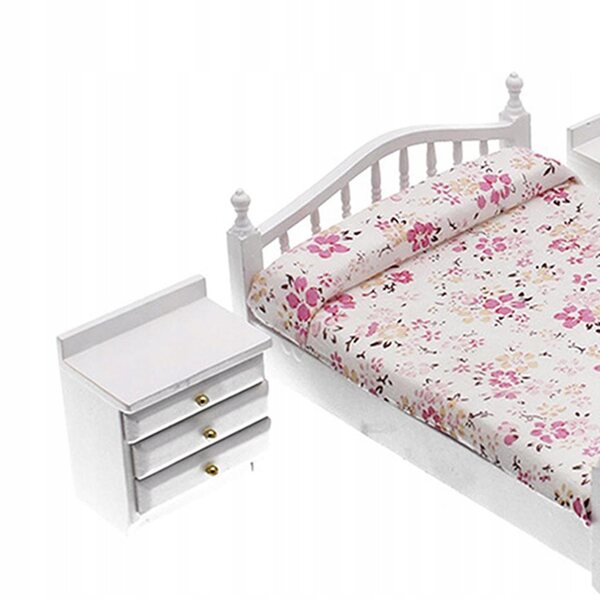 Set Miniature Mobili per Casa delle Bambole Soppalco in Legno 1:12 Camera da Letto