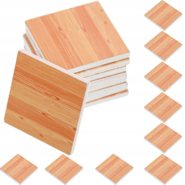 Mini pavimenti in legno per casette delle bambole set da 18 pezzi decorativi
