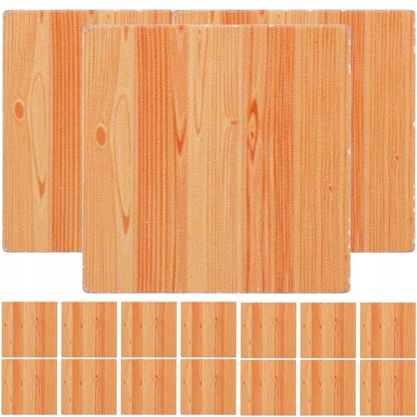 Mini pavimenti in legno per casette delle bambole set da 18 pezzi decorativi