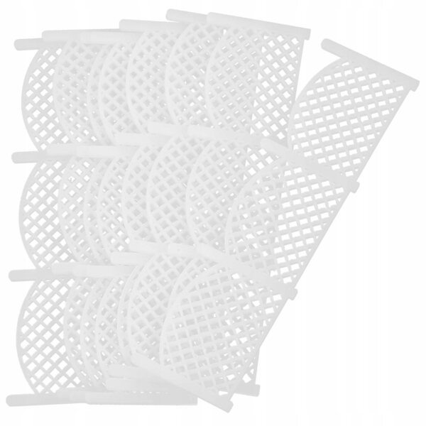 Mini weiße Zierzäune für Miniaturgärten, 8-teiliges Set
