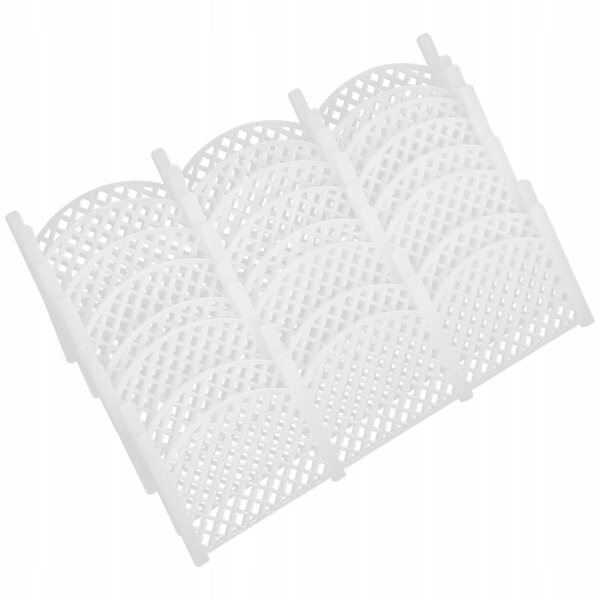Mini weiße Zierzäune für Miniaturgärten, 8-teiliges Set