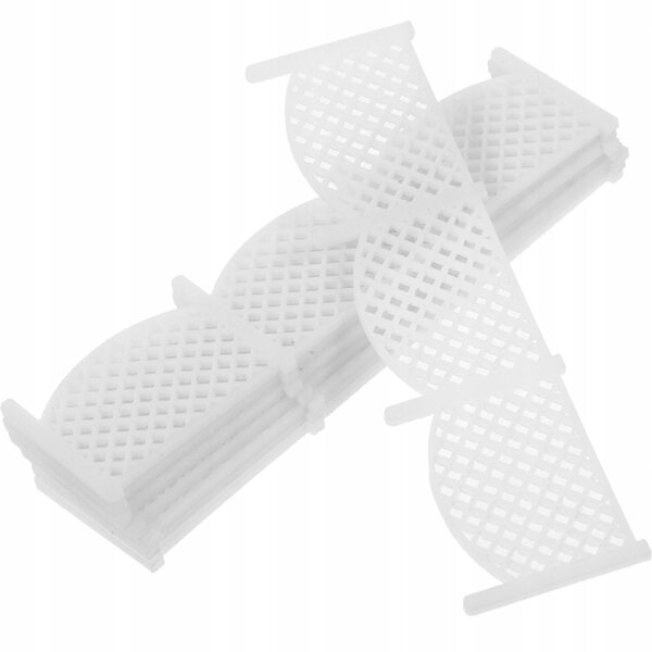 Mini weiße Zierzäune für Miniaturgärten, 8-teiliges Set