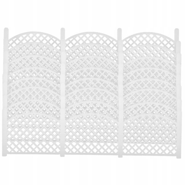 Mini weiße Zierzäune für Miniaturgärten, 8-teiliges Set