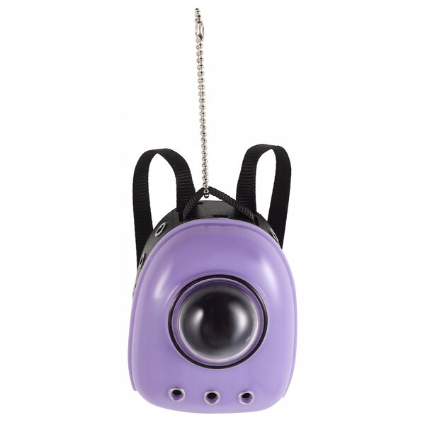 Miniatura Zaino Viola per Gatto da Casa delle Bambole 1:12 Realistico