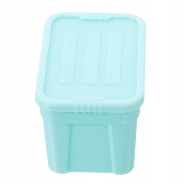 Mini contenitori porta accessori in plastica per casa delle bambole in scala 1:12 verde menta