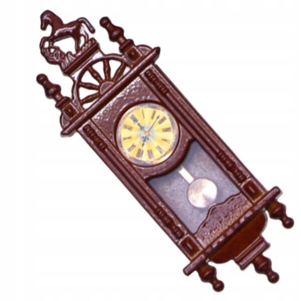 Mini orologio a pendolo vintage per case delle bambole decorazione realistica