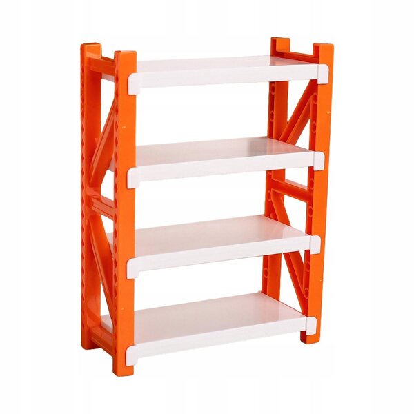 Miniatur-Orange-Regal für Puppenhaus-verstellbarer Organizer