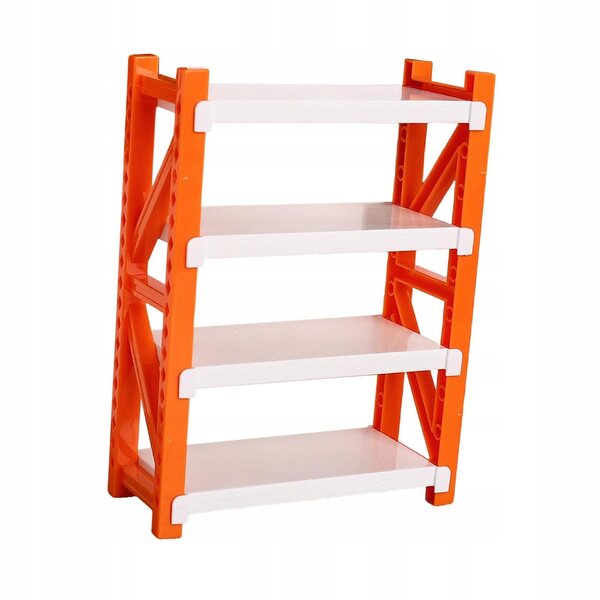 Miniatur-Orange-Regal für Puppenhaus-verstellbarer Organizer