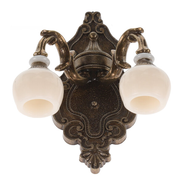 Lampada da parete miniatura per casa delle bambole, design realistico e colori assortiti