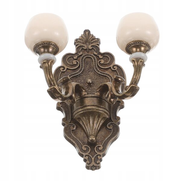Lampada da parete miniatura per casa delle bambole, design realistico e colori assortiti