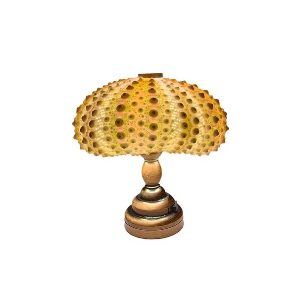 Lampada da Tavolo Miniatura per Casa delle Bambole Scala 1:6 e 1:12 in Legno e Vetro
