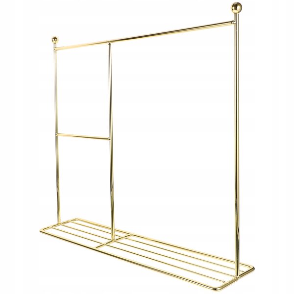 Goldener Puppenkleiderbügel aus Metall, 35 x 31 cm: kompakt und widerstandsfähig