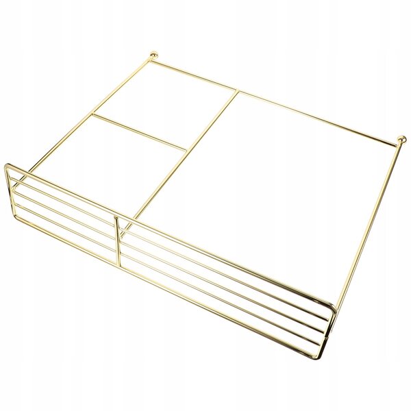 Goldener Puppenkleiderbügel aus Metall, 35 x 31 cm: kompakt und widerstandsfähig