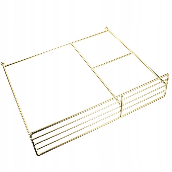 Goldener Puppenkleiderbügel aus Metall, 35 x 31 cm: kompakt und widerstandsfähig