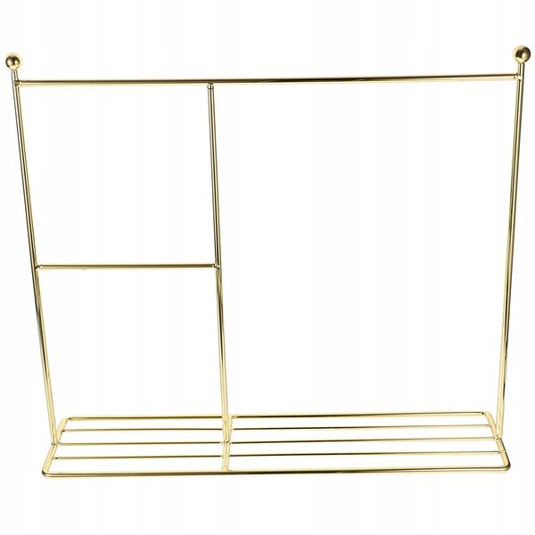 Goldener Puppenkleiderbügel aus Metall, 35 x 31 cm: kompakt und widerstandsfähig