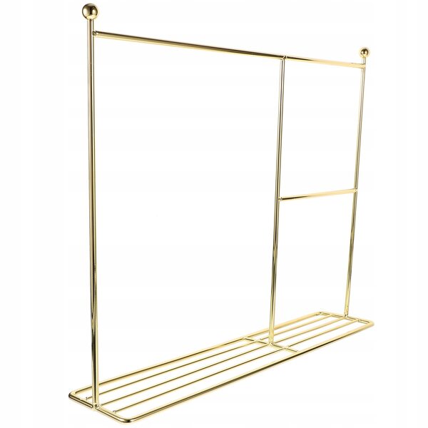 Goldener Puppenkleiderbügel aus Metall, 35 x 31 cm: kompakt und widerstandsfähig