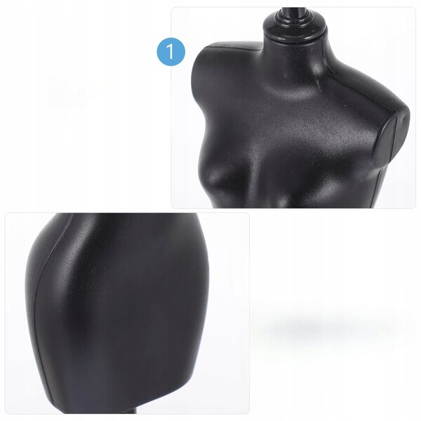 Set 5 mini manichini per esposizione abiti e accessori per bambole in plastica