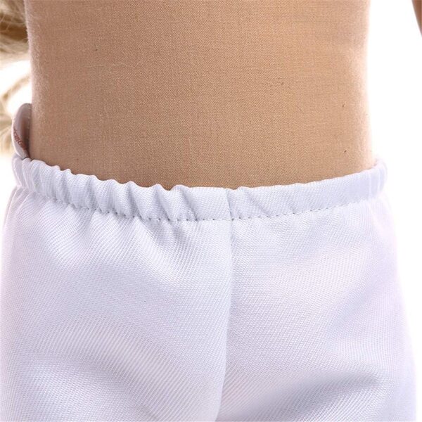Pantaloncini Bianchi Casual per Bambola Americana 46 cm/18 Pollici - Abbigliamento Bambole
