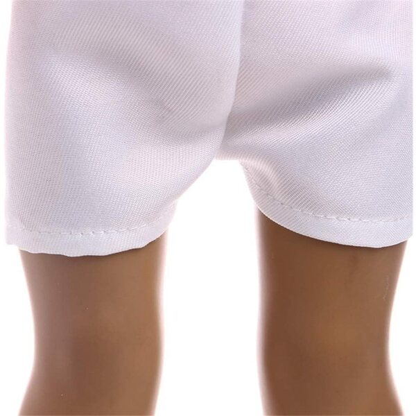 Pantaloncini Bianchi Casual per Bambola Americana 46 cm/18 Pollici - Abbigliamento Bambole