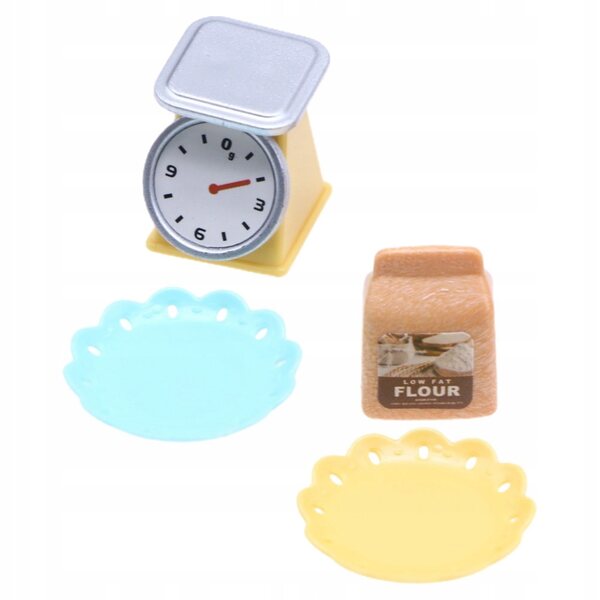Mini arredi per casa delle bambole in plastica multicolore realistici e duraturi